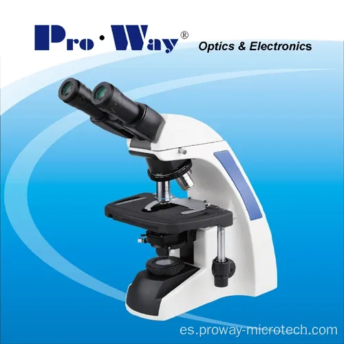 Microscopio biológico binocular LED y actualización disponible
